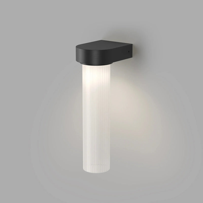Edge Wall Light - Iron/Frosted Ribbed