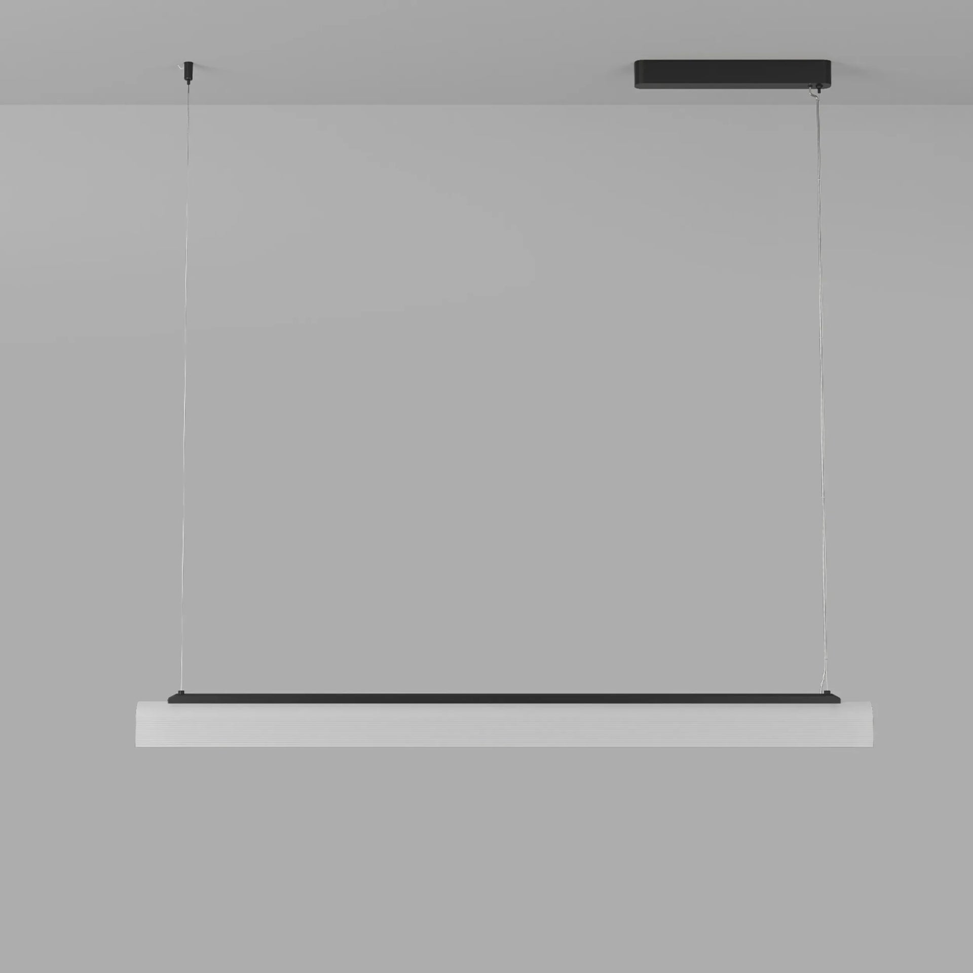 Edge Linear Pendant Light - Iron/Frosted