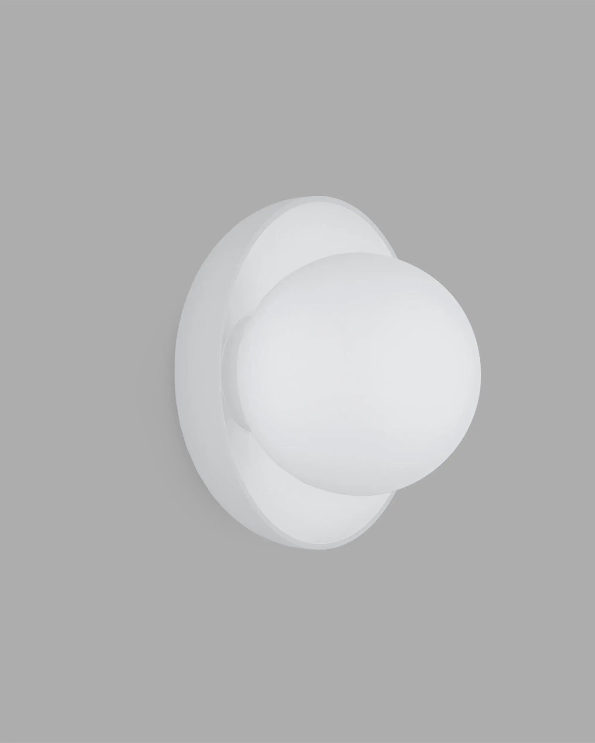 Orb Artisan Wall Light - White / Medium
