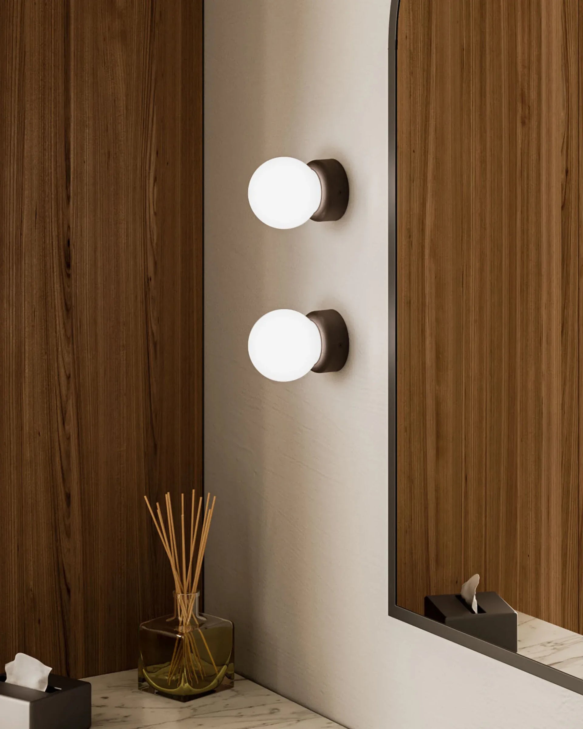 Orb Deco Wall Light Medium - Brass