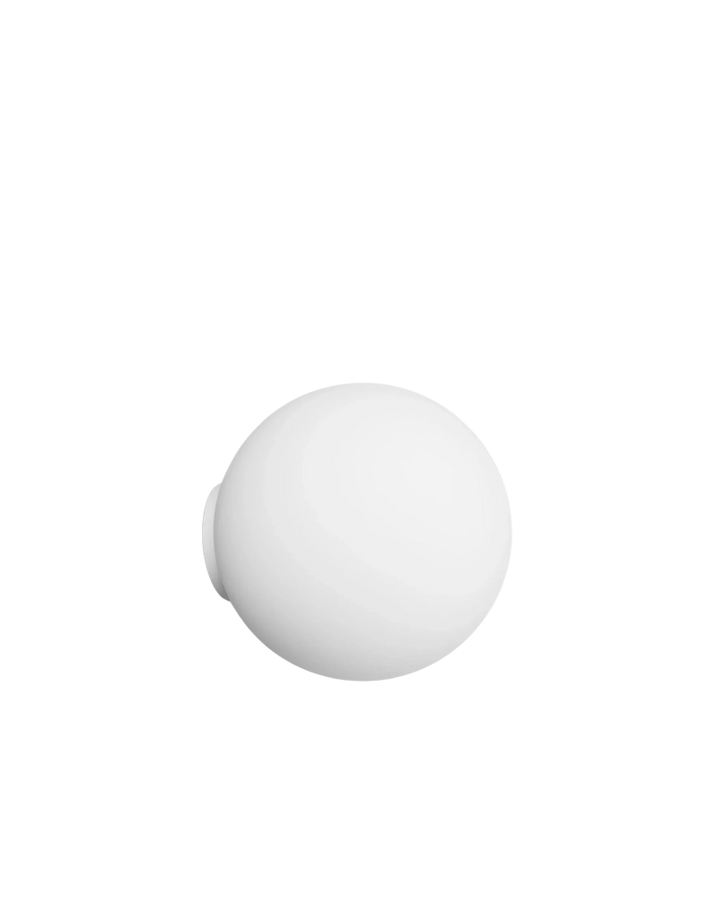 Orb Mirror Wall Light Medium - White