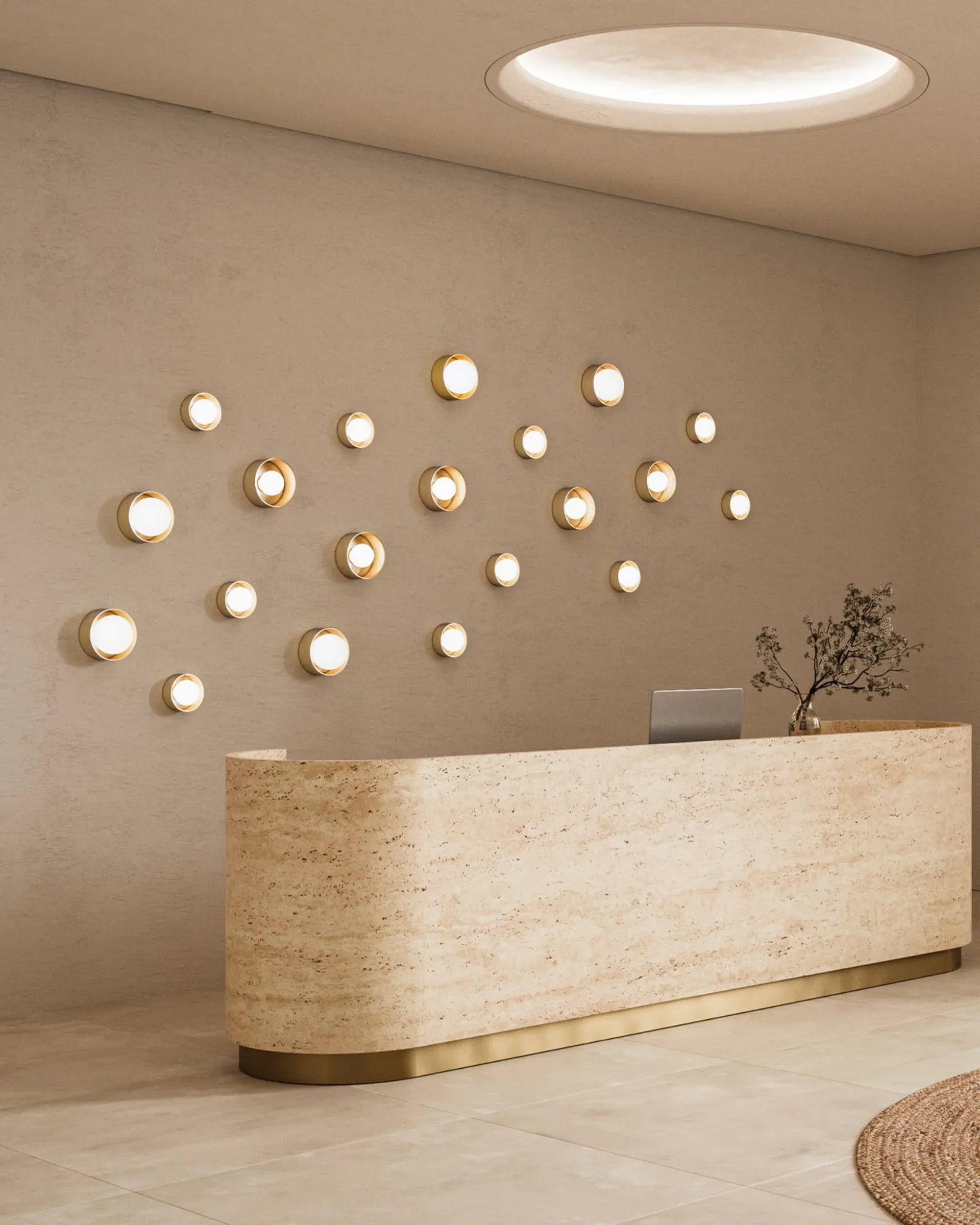 Orb Sur Wall Light Large - Medium/Brass