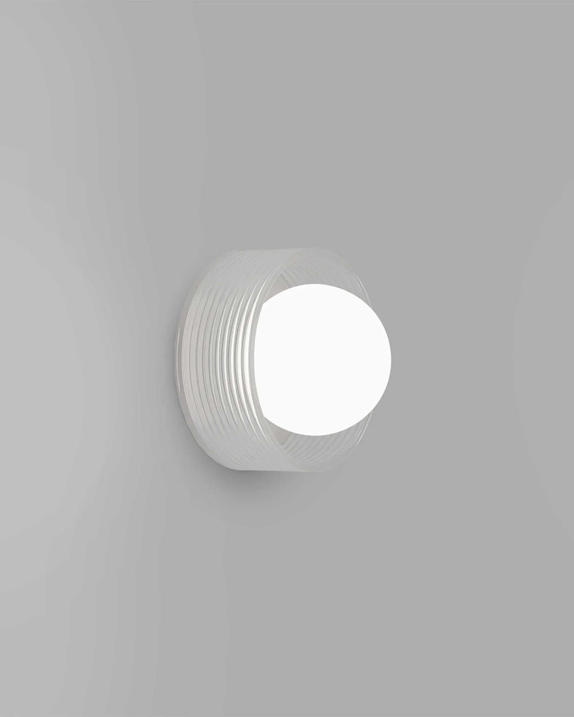 Orb Sur Rib Wall Light - Clear