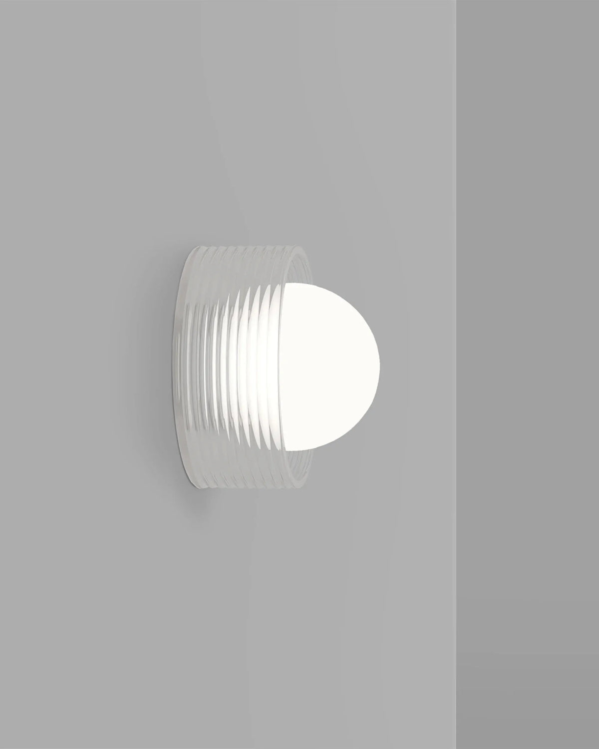 Led Light Rib Top View Buy Orb Sur Rib Wall Light - Clear by Lighting Republic online - RJ Living