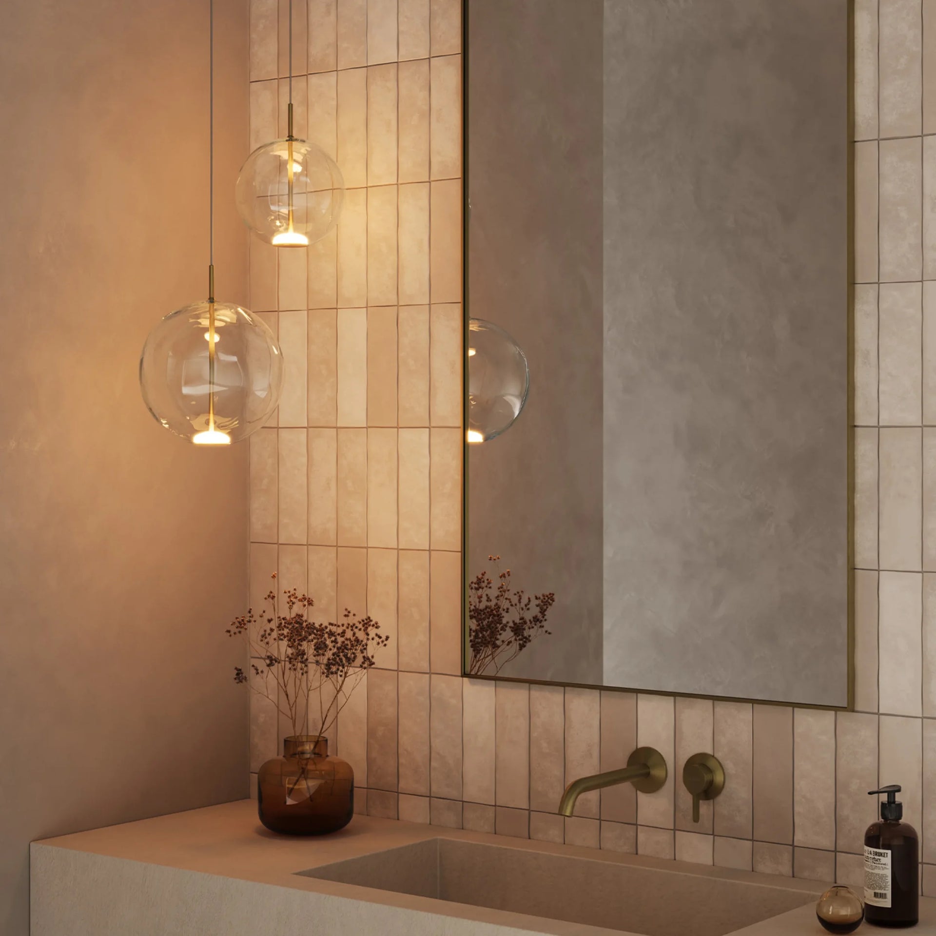 Orb Air Pendant Large - Clear