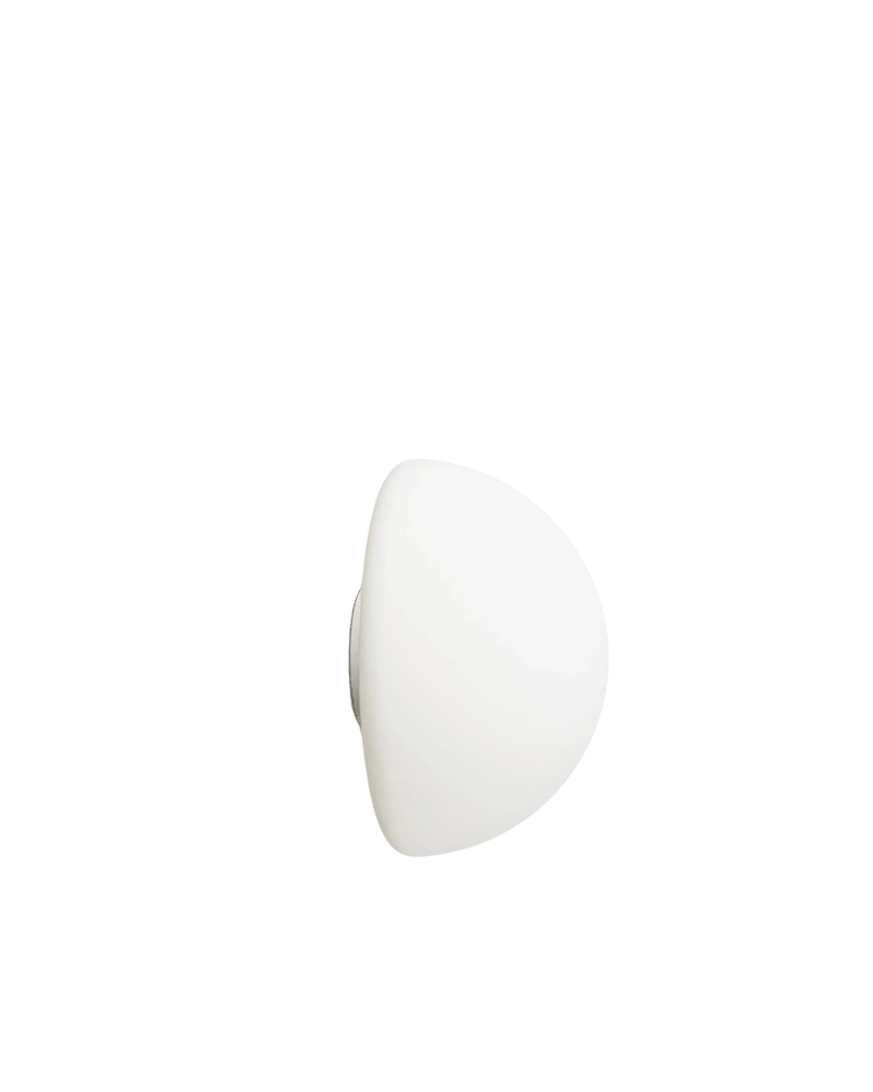 Orb Dome Mirror Wall Light - White