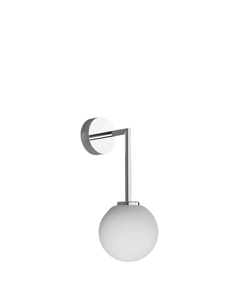 Orb Long Arm Wall Light Medium - Chrome