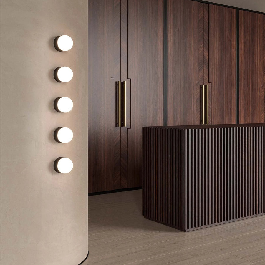 Orb Sur Mini Wall Light - Old Brass