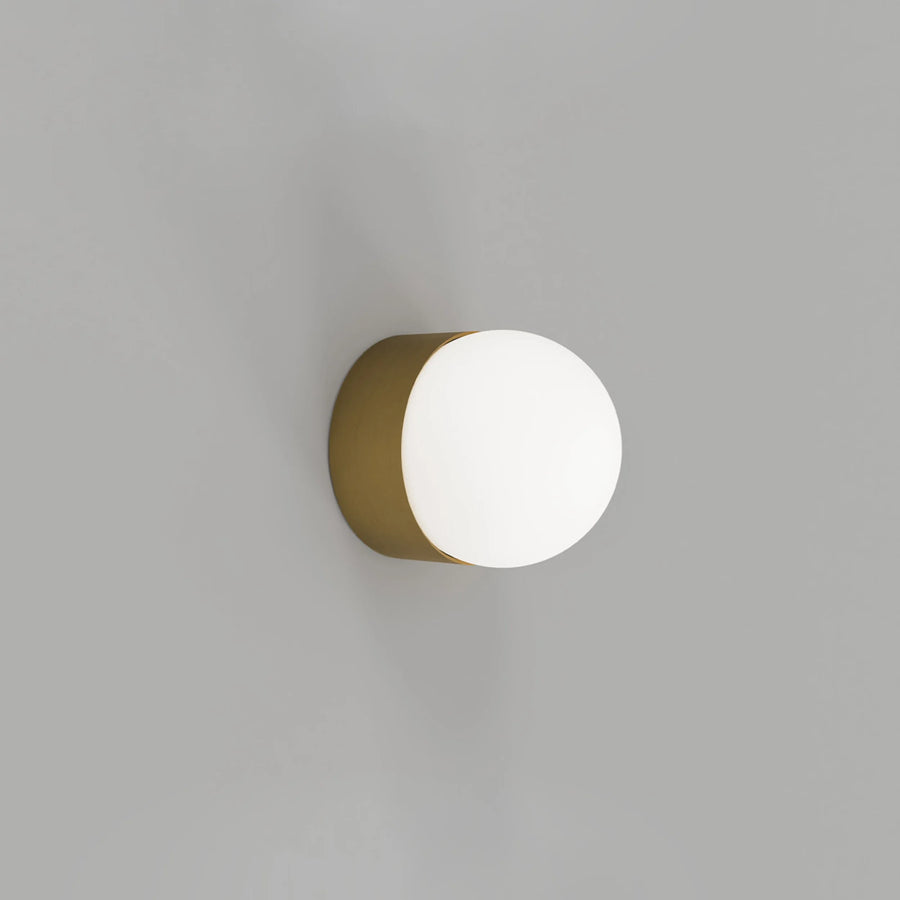 Orb Sur Mini Wall Light - Old Brass