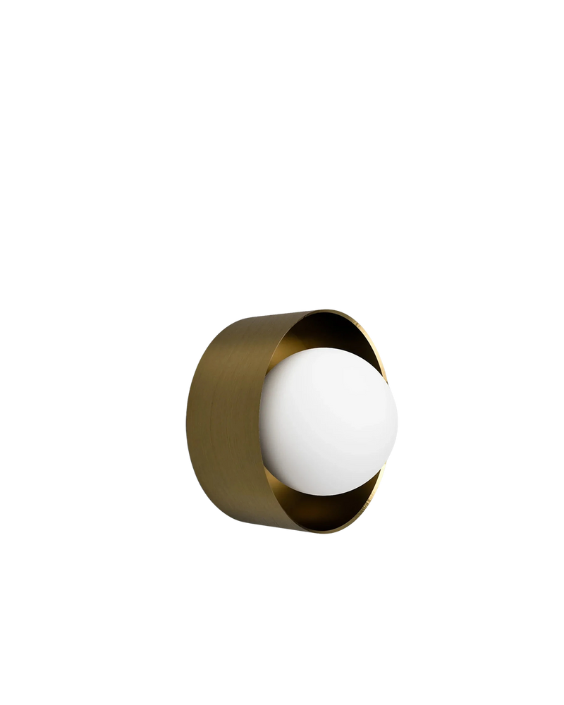 Orb Sur Wall Light Small - Old Brass