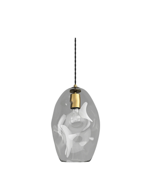 Organic Pendant Large - Brass/Clear