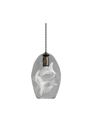 Organic Pendant Large - Iron/Clear