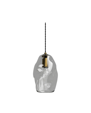 Organic Pendant Medium - Brass/Clear