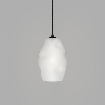 Organic Pendant Medium - Iron/White