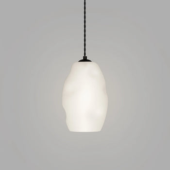 Organic Pendant Medium - Iron/White