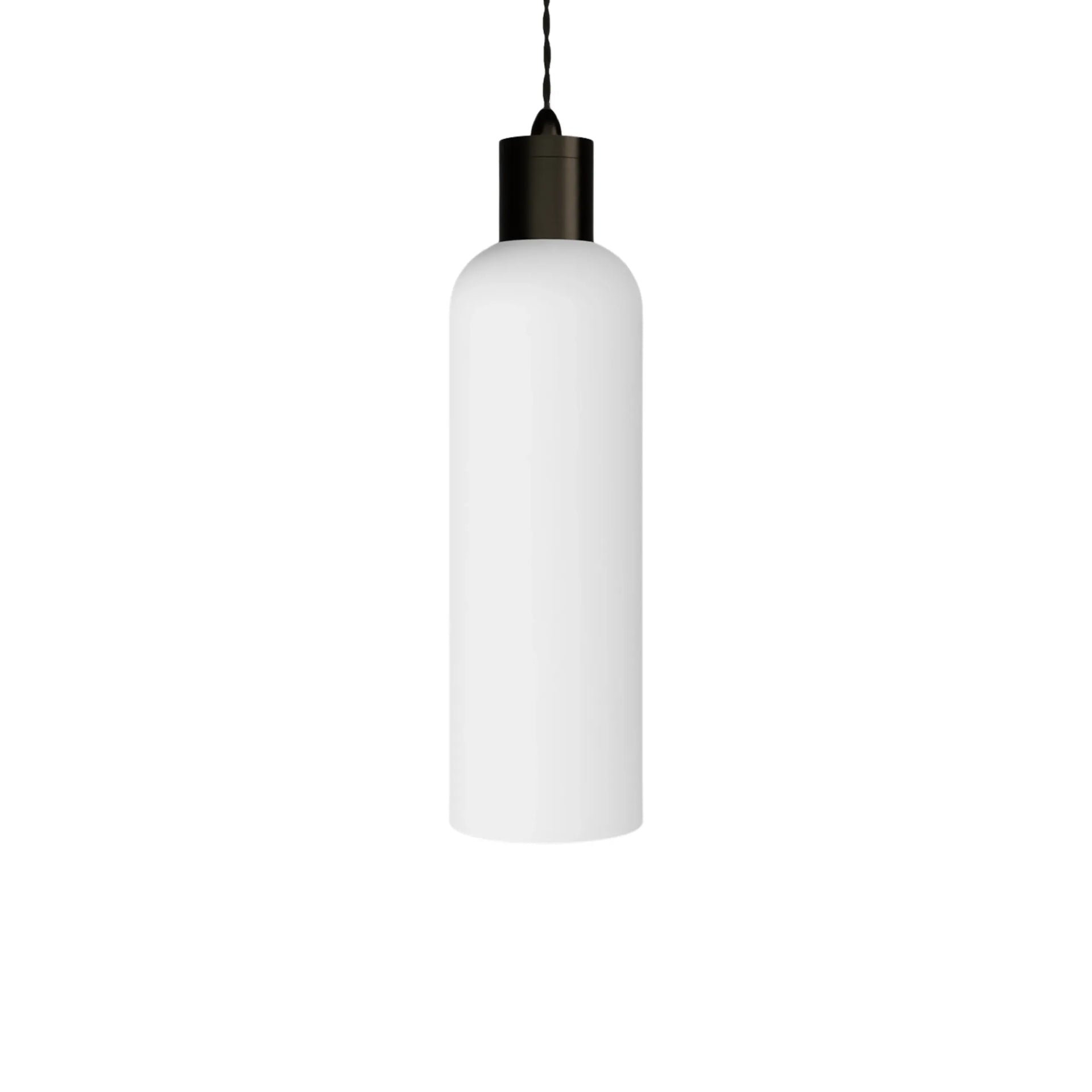 Parlour Elong Pendant Light - Iron/White