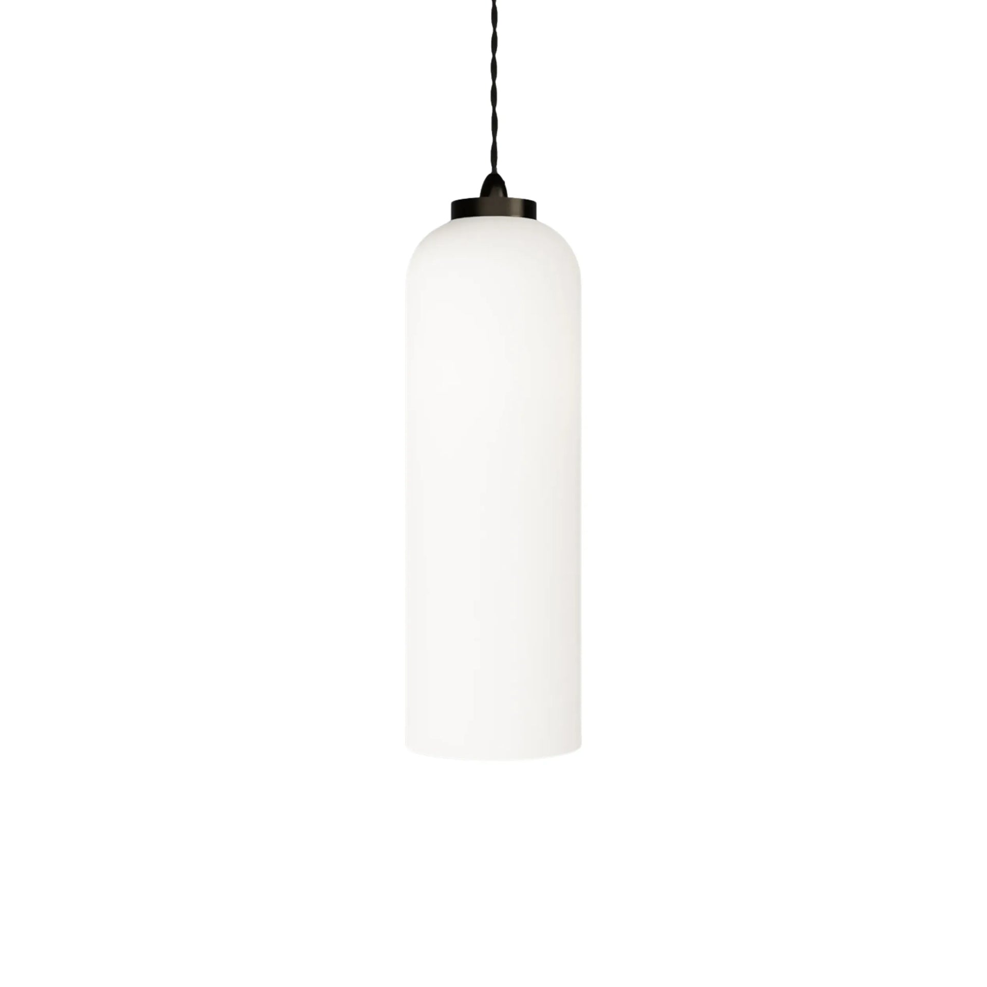 Parlour Elong Pendant Light - Iron/White