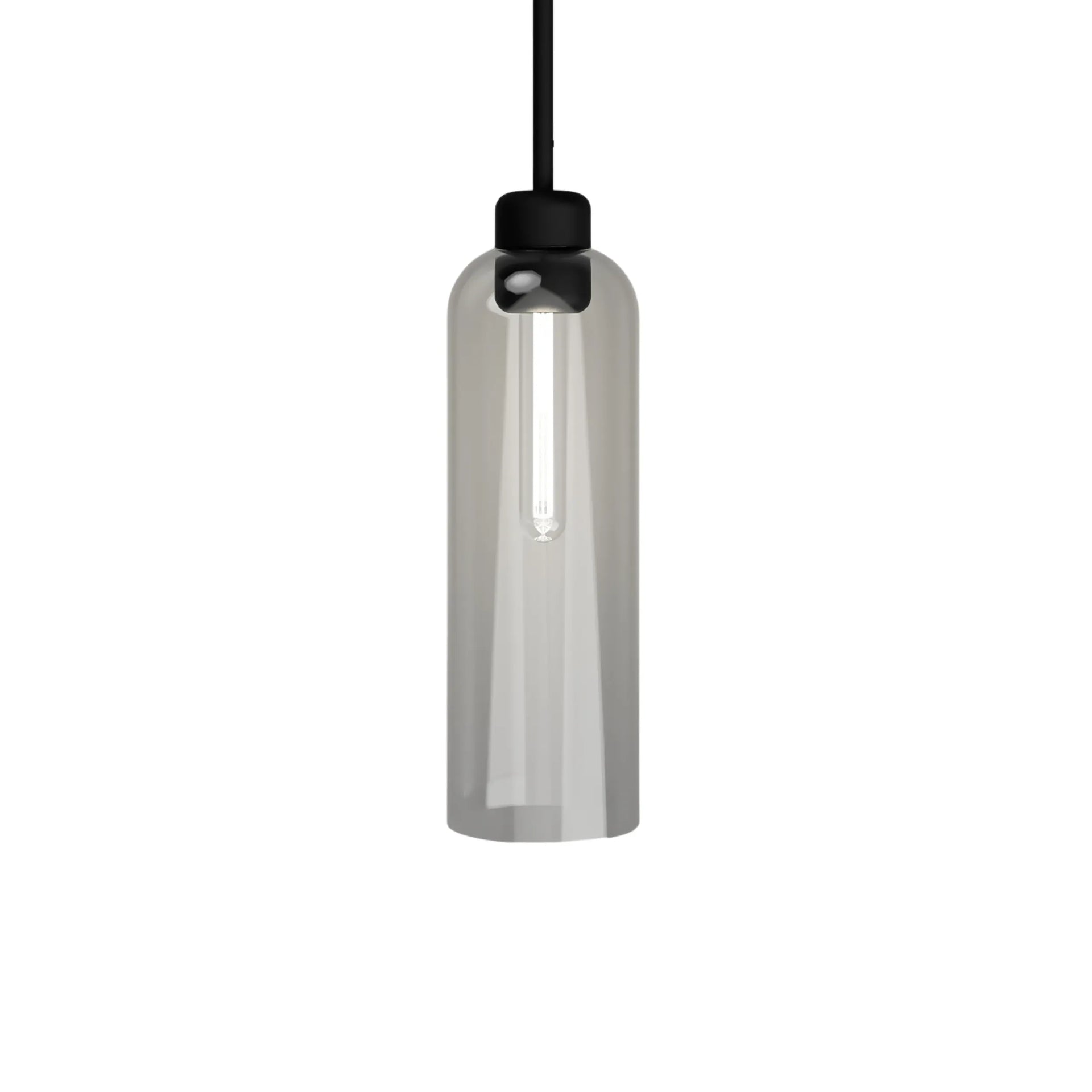 Parlour Lite Elong Pendant Light - Black/Clear