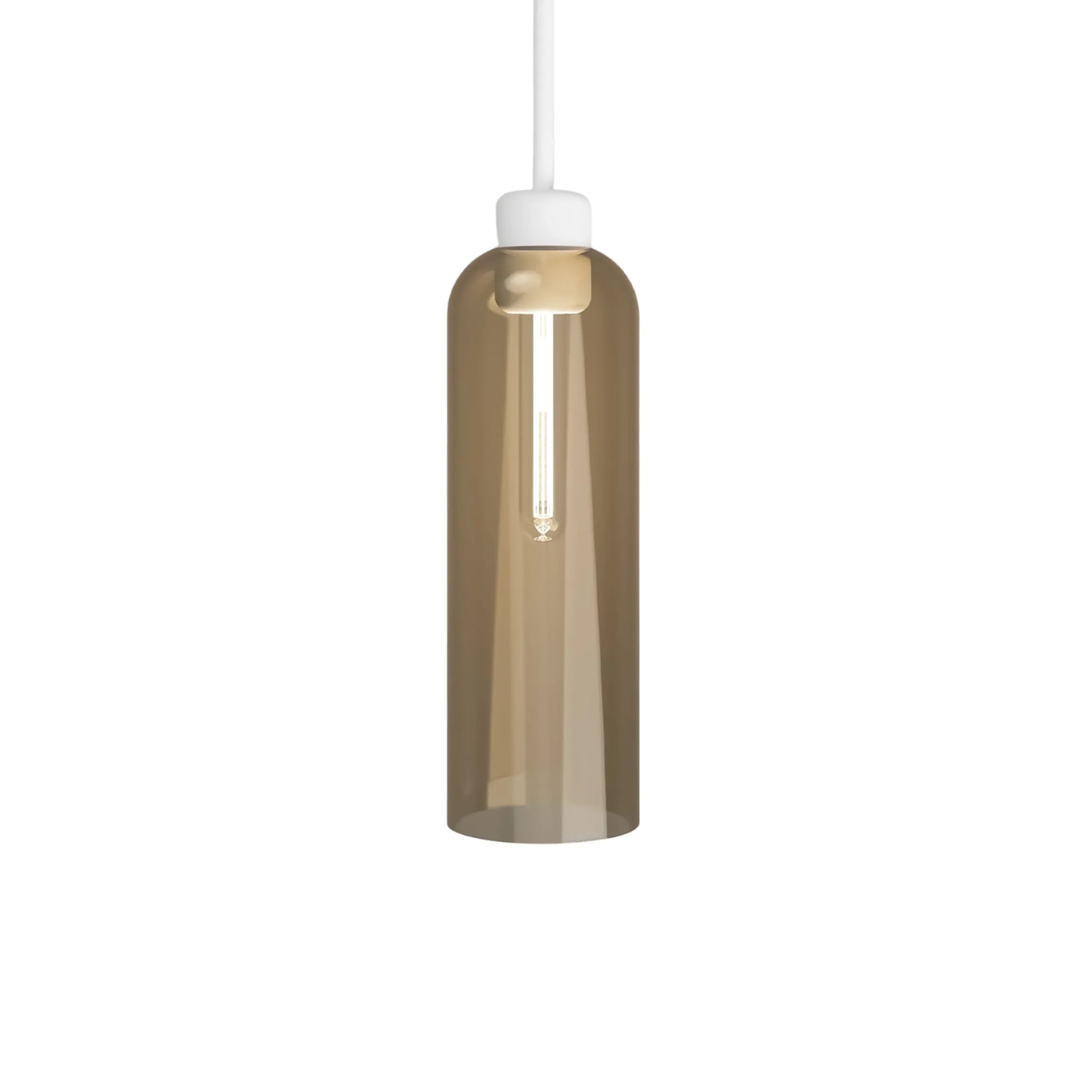 Parlour Lite Elong Pendant Light - White/Amber