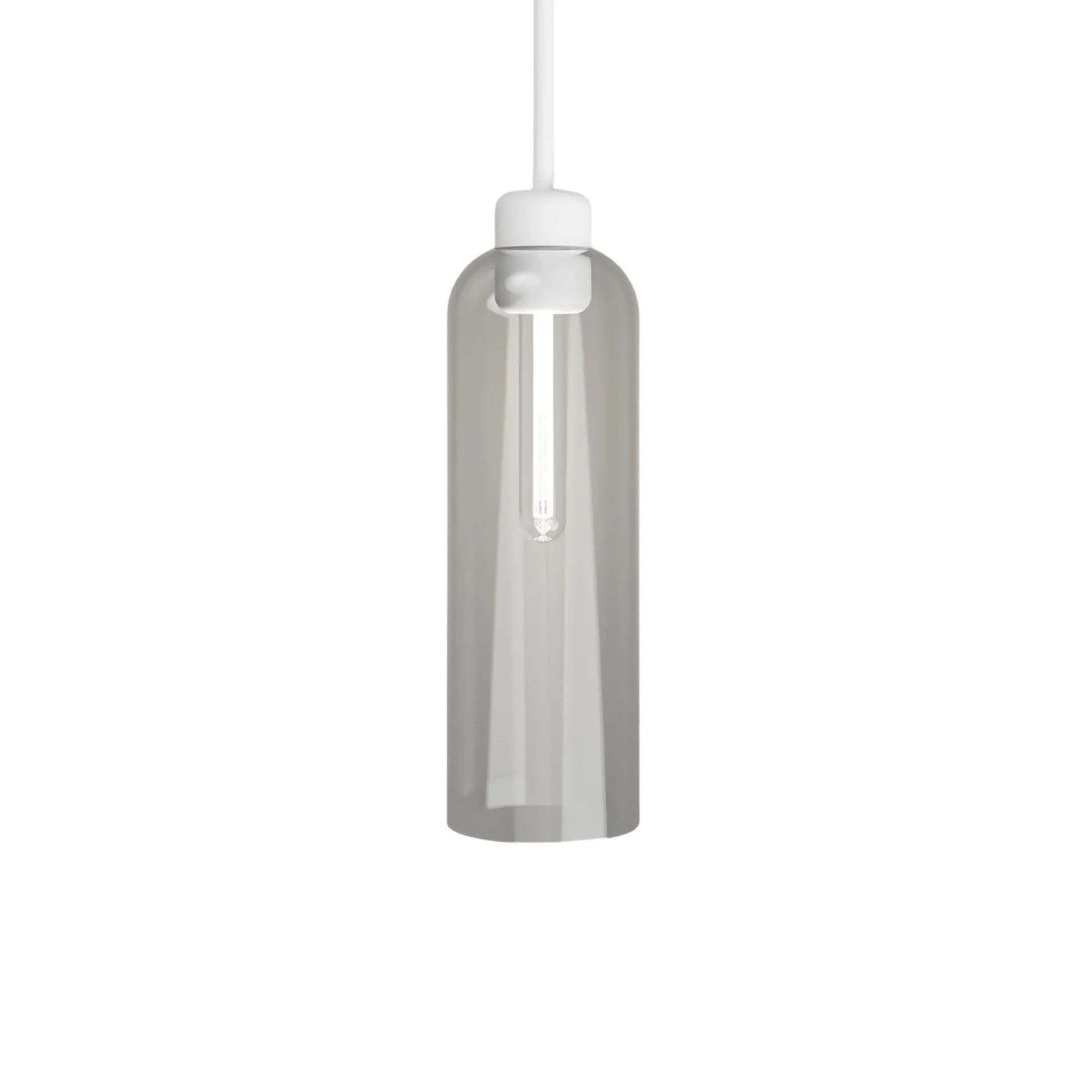 Parlour Lite Elong Pendant Light - White/Clear