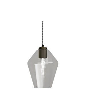 Parlour Geo Pendant - Iron/Clear