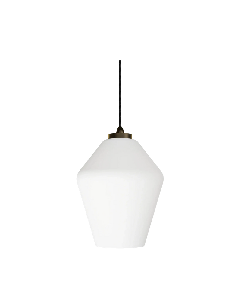 Parlour Geo Pendant - Iron/White