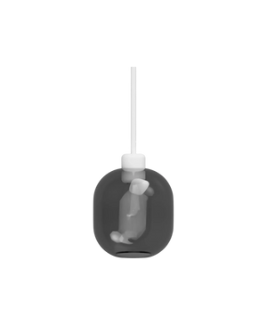 Parlour Lite Curve Pendant - White/Smoke