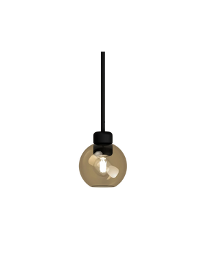 Parlour Lite Sphere Pendant - Black/Amber