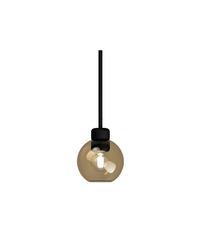 Parlour Lite Sphere Pendant - Black/Amber