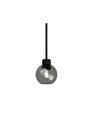 Parlour Lite Sphere Pendant - Black/Smoke