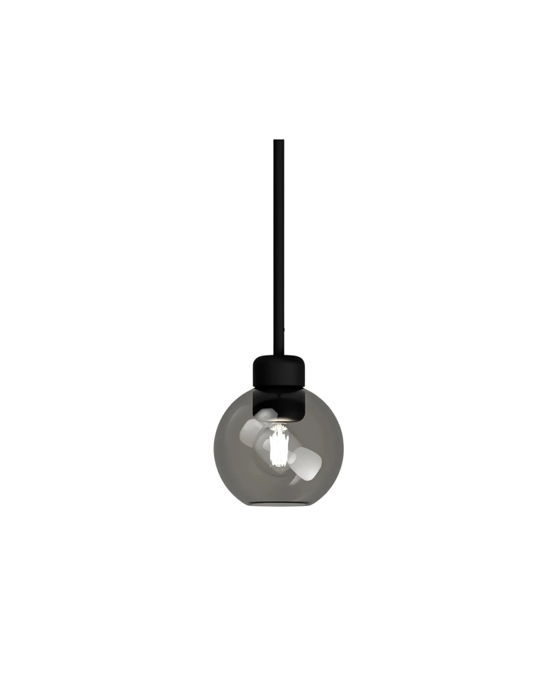 Parlour Lite Sphere Pendant - Black/Smoke