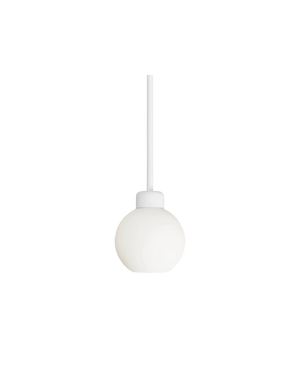 Parlour Lite Sphere Pendant - White/White