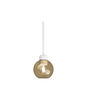 Parlour Lite Sphere Pendant - White/Amber