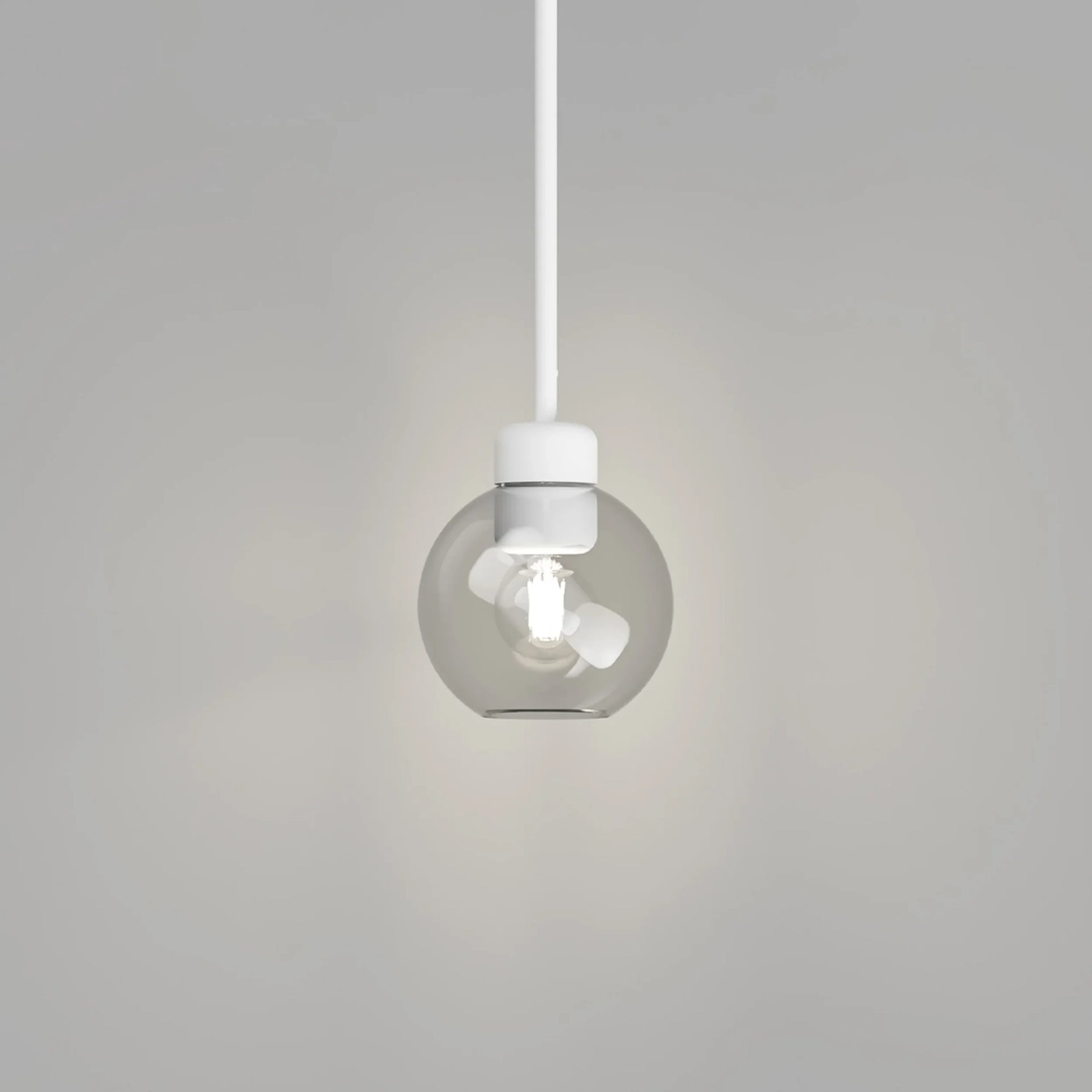 Parlour Lite Sphere Pendant - White/Clear