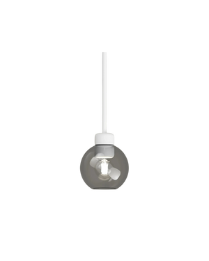 Parlour Lite Sphere Pendant - White/Smoke