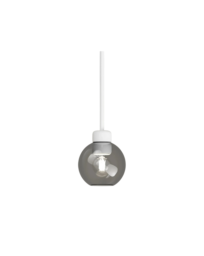 Parlour Lite Sphere Pendant - White/Smoke