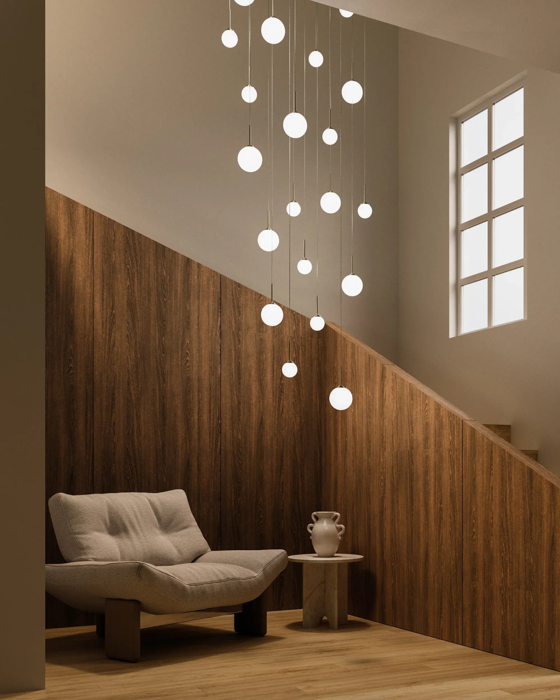 Pico Small Orb Pendant Light - Brass