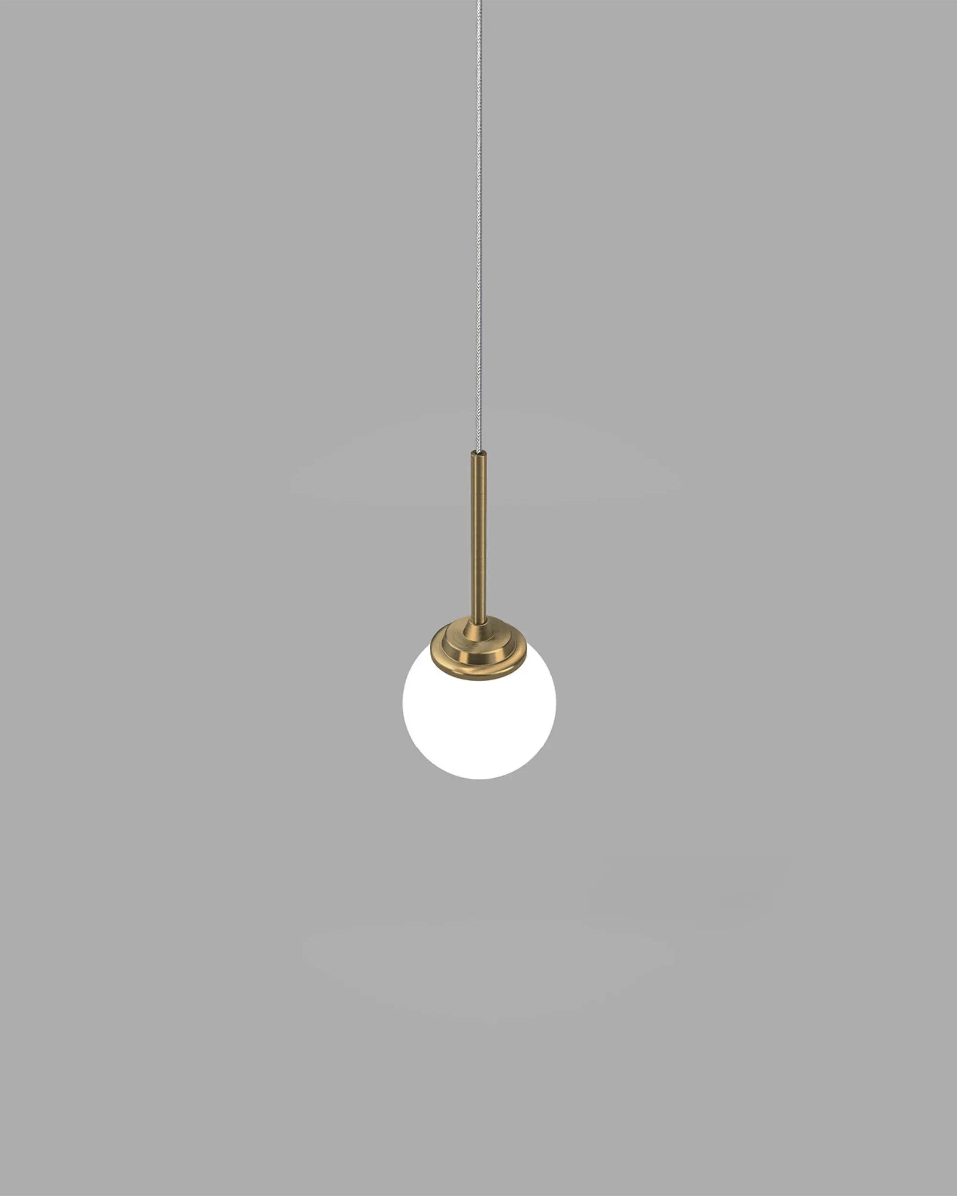 Pico Small Orb Pendant Light - Brass