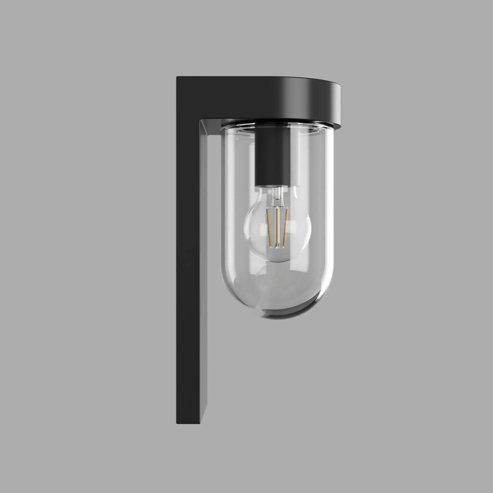 Tuva Outdoor Wall Light Round - Clear