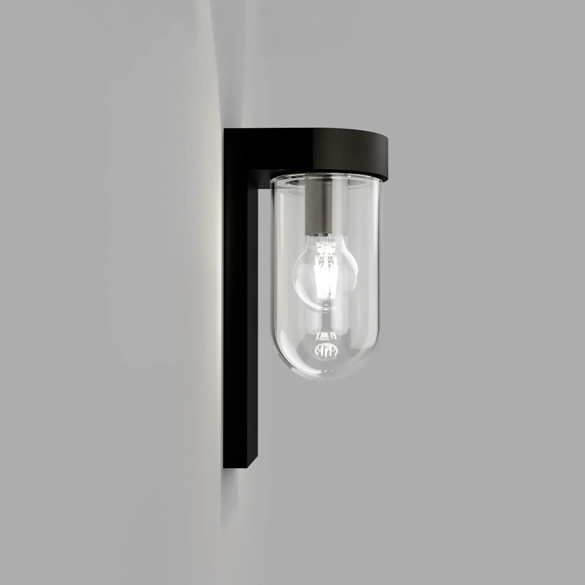 Tuva Outdoor Wall Light Round - Clear