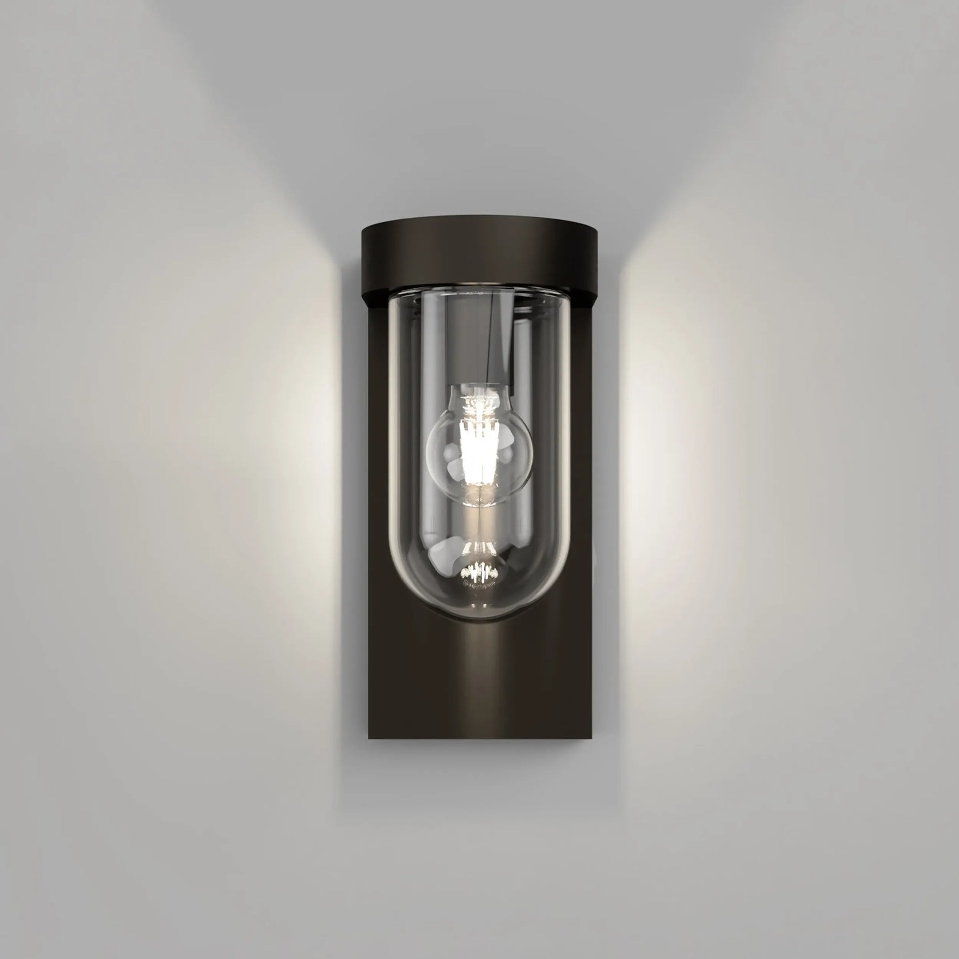Tuva Outdoor Wall Light Round - Clear