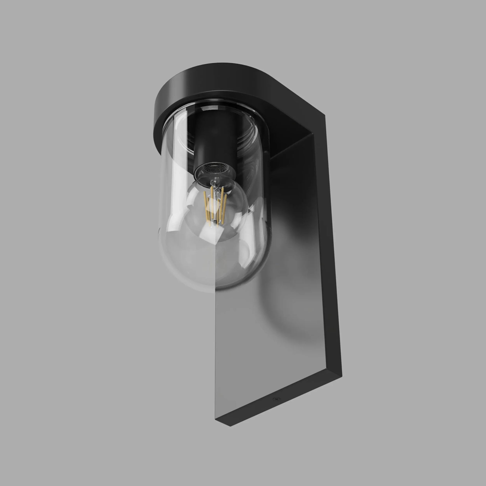 Tuva Outdoor Wall Light Round - Clear