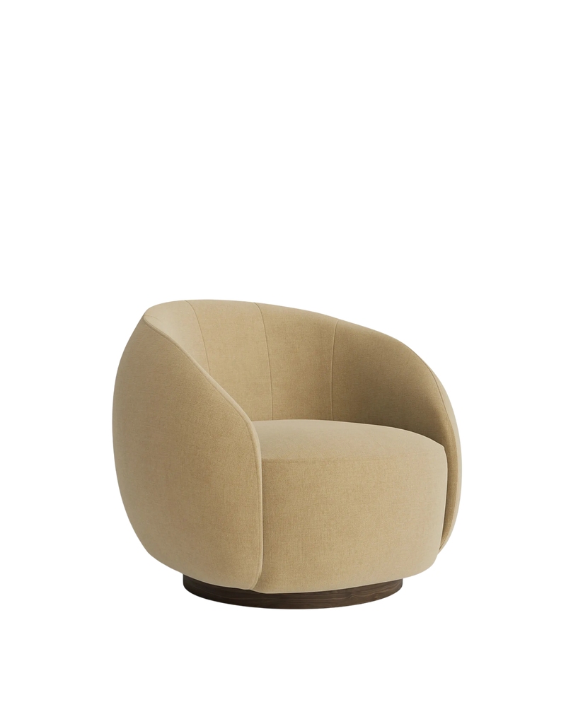 Lark Swivel Armchair - Silas Honey
