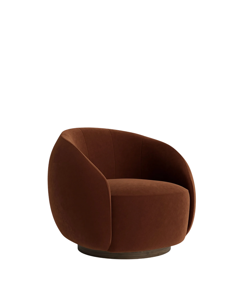 Lark Swivel Armchair - Eden Brick