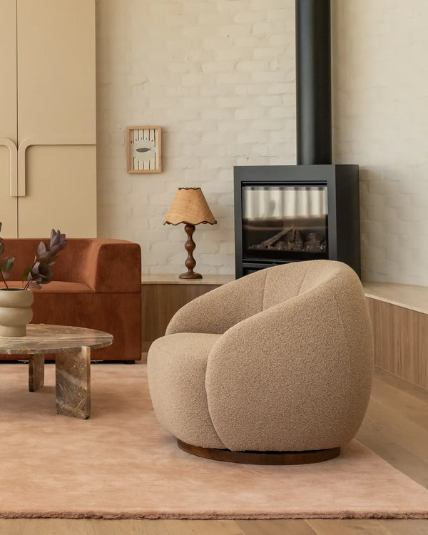 Lark Swivel Armchair - Copenhagen Espresso
