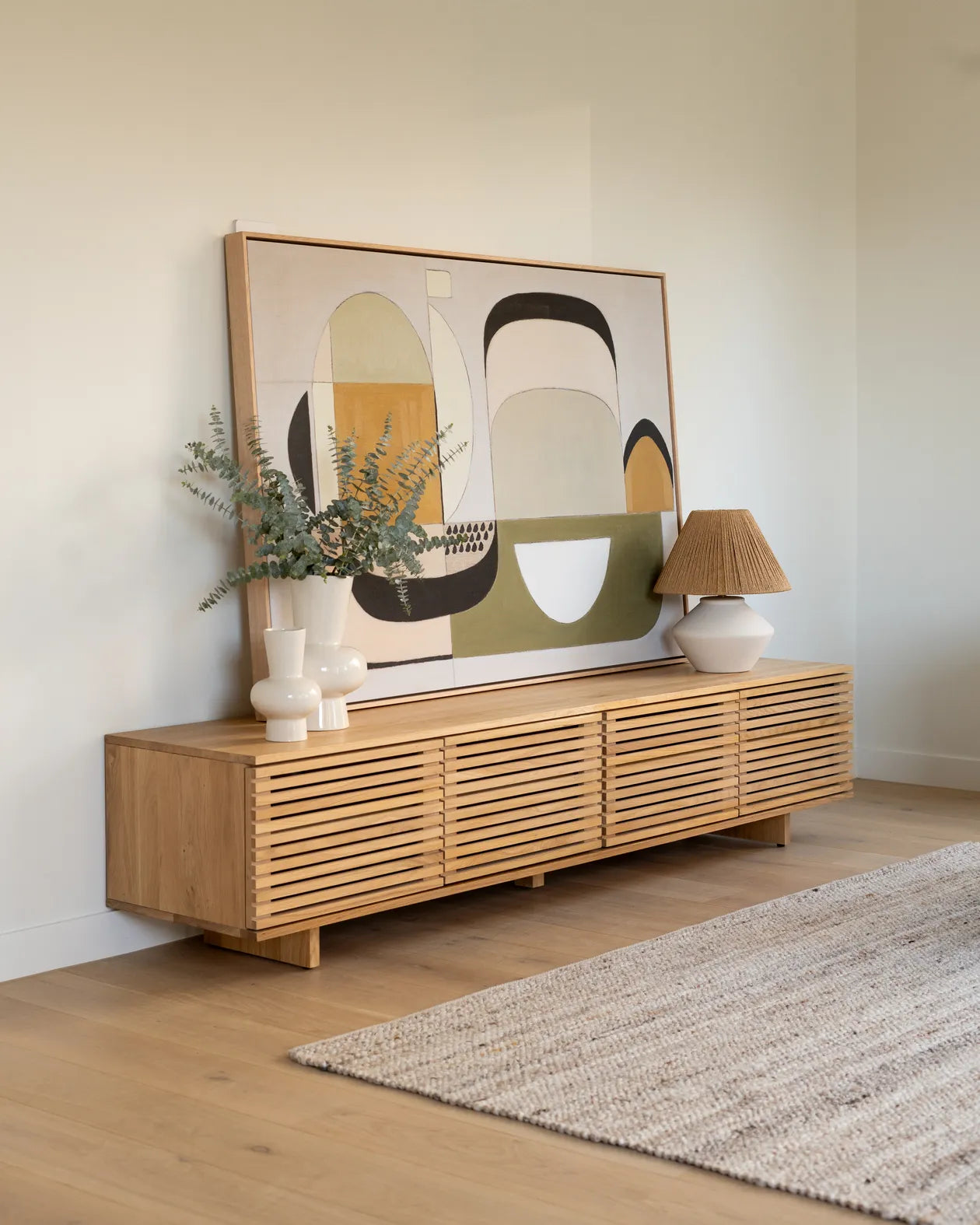 Linear Entertainment Unit 210cm - Oak