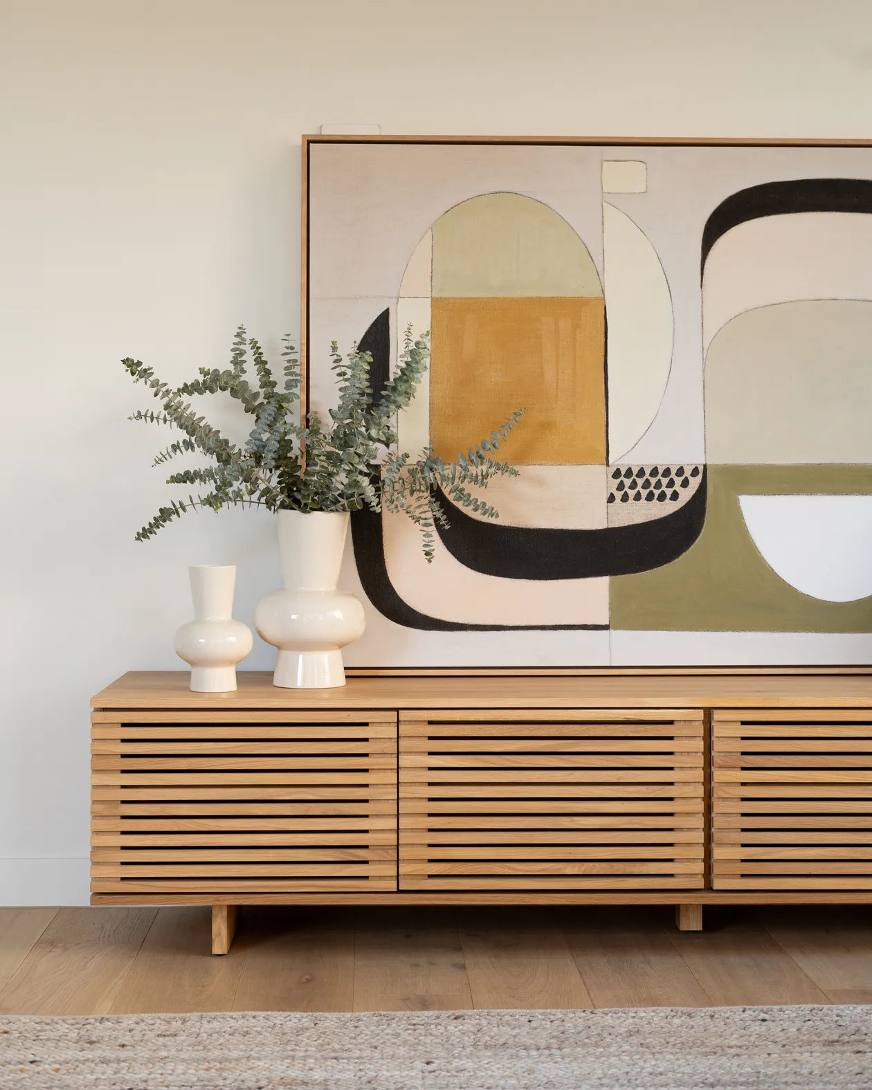 Linear Entertainment Unit 210cm - Oak