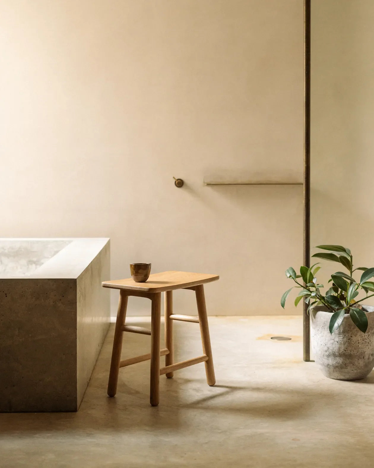 Loft Stool 45cm- Oak