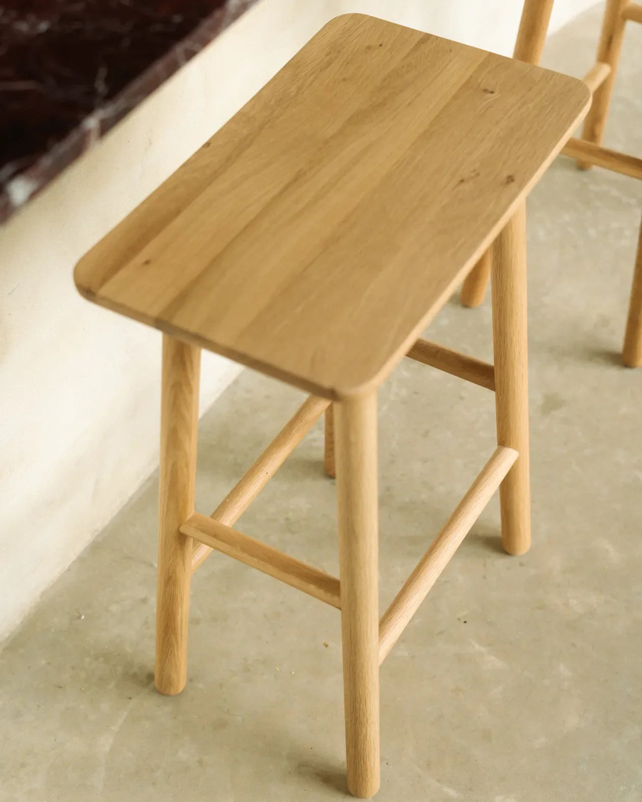 Loft Bar Stool 65cm - Oak