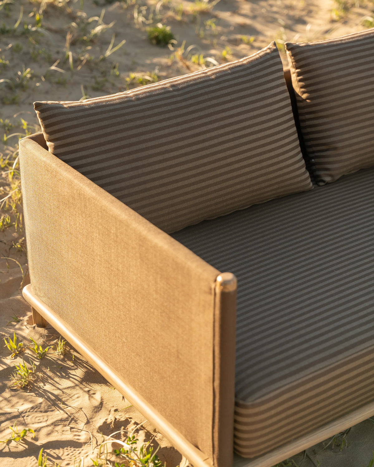 Lonnie Outdoor 3 Seater Sofa - Pebble Stripe